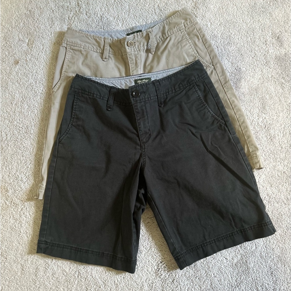 Eddie Bauer Blakely fit Black and brown Shorts size 6